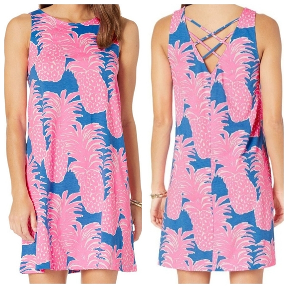 Lilly Pulitzer Dresses & Skirts - LILLY PULITZER Pineapple Print Kristen Dress Sz XS